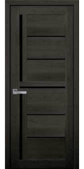 МЕЖКОМНАТНЫЕ ДВЕРИ НОВЫЙ СТИЛЬ Мода ПВХ ULTRA Диана с черным стеклом